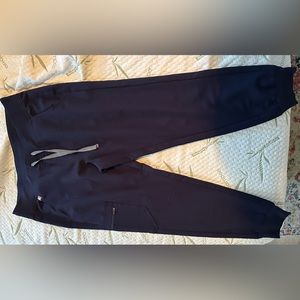 Navy Blue Technical Collection Figs Scrub Joggers, Size Medium Petite